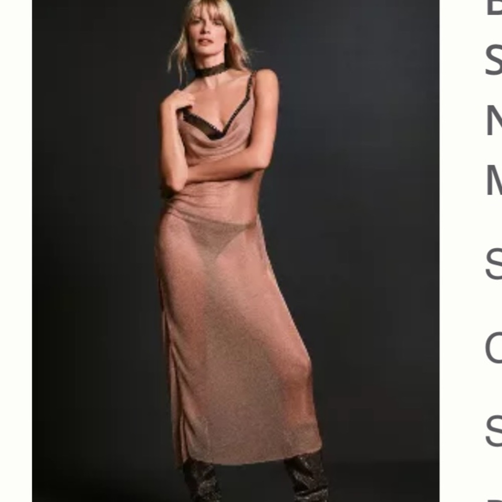mesh dress w slip
